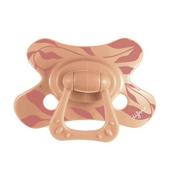 Difrax Smoczek uspokajający dla dzieci, 20 mies.+, Okrągły, Peachy leafs