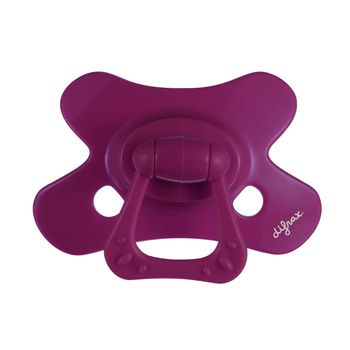 Difrax Smoczek uspokajający dla niemowląt, 12 mies.+, Okrągły, Wildberry