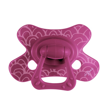 Difrax Smoczek uspokajający dla dzieci, 20 mies.+, Okrągły, Dahlia arches