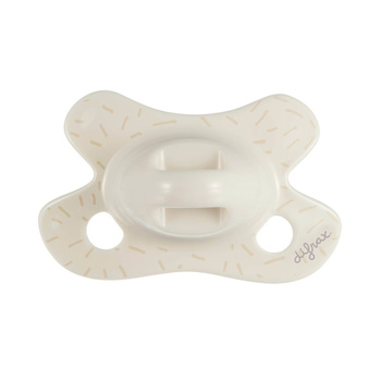 Difrax Smoczek uspokajający dla wcześniaków i niemowląt do 2 mies., Okrągły, Popcorn sprinkles