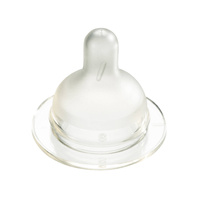 Difrax Smoczek na szeroką butelkę, wolny przepływ, 2 szt.