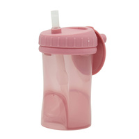 Difrax Kubek ze słomką, 250 ml, Raspberry