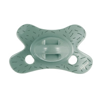 Difrax Smoczek uspokajający niemowląt 0-6 mies., Okrągły, Sage sprinkles